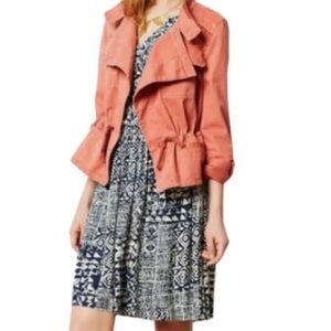 Anthropologie HEI HEI 💯 Cotton Waist String Ancrak  Jacket Size XS